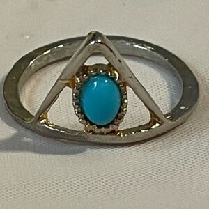 SIZE 5.5 Piyoga Turquoise Triangle ring
